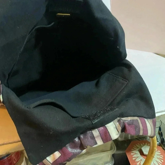 Comeco print nylon satchel handbag - Picture 7 of 12